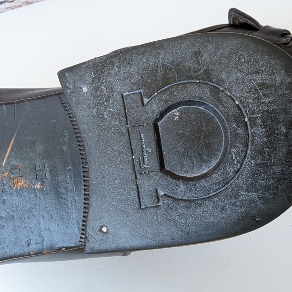 SALVATORE FERRAGAMO LEATHER MEN'S SHOES - Picture 9 of 14